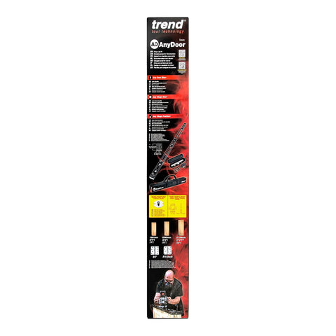 Adjustable Modular Door Hinge Router Jig For Timber Doors Fits Six Foot Eight Height Square And Ten Millimeter Radius Hinges Rock Solid Aluminum Rail Design Dead On Precision Carpentry Essential Tool displayed with installation guide.