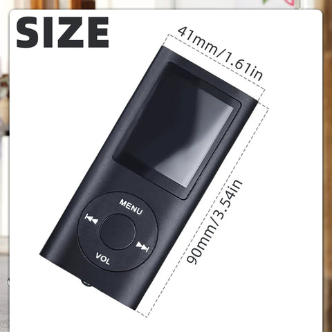 Compact Portable MP3 Player With 1.8 Inch LCD Display Multifunction Music Player Earphones Included Built In Photo Video