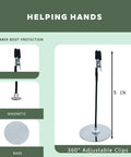 Six Arm Magnetic Helping Hands With Base And Alligator Clips For Soldering Electronics Repair PCB Work Jewelry Making Tool