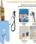 No Sweat Electric Semi Automatic Bag Closure Machine Twist Tie Bundler For Food Packaging Total Breeze Twisting Tool showing aluminum body and binding wire.