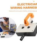 Heavy Duty Multifunctional Wire Puller Handheld Tugger Tool Perfect For Electricians Needing Smooth Cable Feeding In Narrow Spaces, Pipes And Underground Areas To Save Time On Residential Or Commercial Jobs, with ergonomic handle.