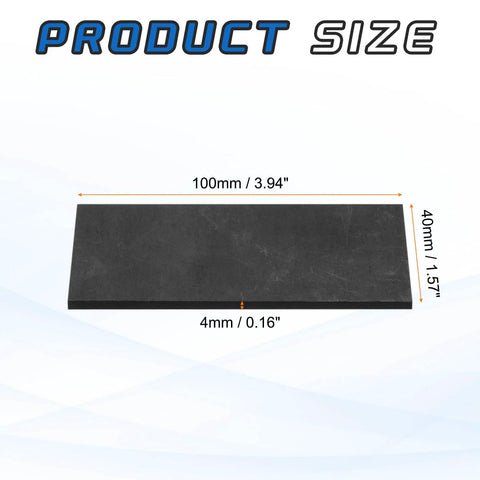 Top Notch High Purity Graphite Block Plates For Melting And Casting Great For Electrolysis 100 X 40 X 4 Mm Rectangular Graphite Ingots