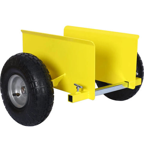 Heavy Duty Panel Dolly With 10 Inch Pneumatic Wheels All Terrain Moving Cart Featuring Adjustable Clamp Grip For Bulletproof Drywall Hauling And Straight Up Beast Appliance Moving Yellow
