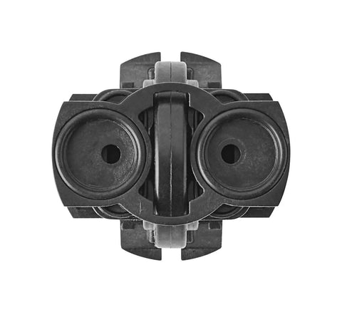 Front view of GP800820 Rite Temp Pressure Balancing Unit Cartridge Replacement For K304 And K11748 Platforms. Black, circular design.