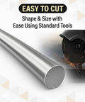 Sturdy 12mm Stainless Steel Round Bar Rod Grade 304 For DIY Projects 39 Inch Long Metal Rod Easy to Cut with Tools