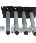 Heavy Duty 12 Inch Wall Tire Hanger Kit With Universal Multi Tool Storage Hooks Protective Sleeves Screws And Anchors Included Galvanized Steel
