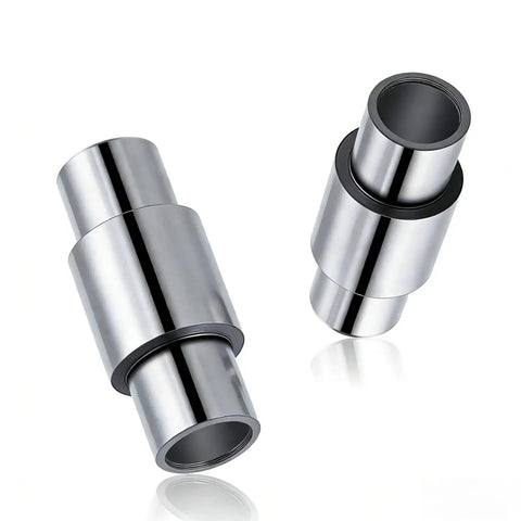 Aluminum Skate Bearing Spacers Kit With 16 Pieces 6mm Axle Fits 8mm Bearings, two shiny spacers on white background