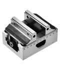 Self-Centering Vise For Small Workpieces With Manual Clamp GDS78-108 Model, top view, showing quick clamp grip and solid bench mount