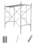 Adjustable Portable Scaffolding Tower For Home DIY Projects Stairs Roofs And Warehouses 6 Feet Tall 500 Lb Load Capacity Mobile
