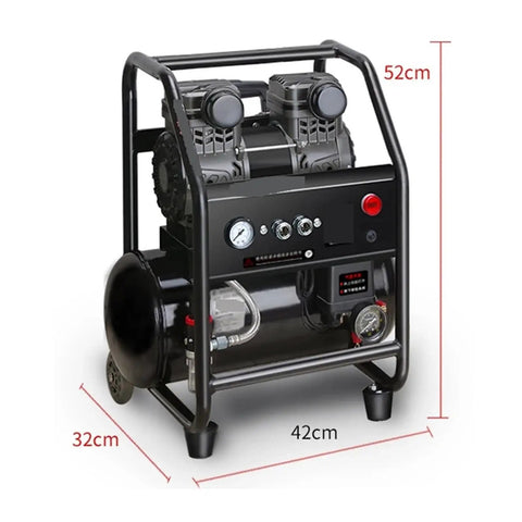 Top Rated Silent Air Compressor Pump For Home Use Oil Free Engine Low Noise Small Industrial Grade Design Portable And Easy To Store With Consistent Pressure Performance And Durable Long Lasting Build Quality