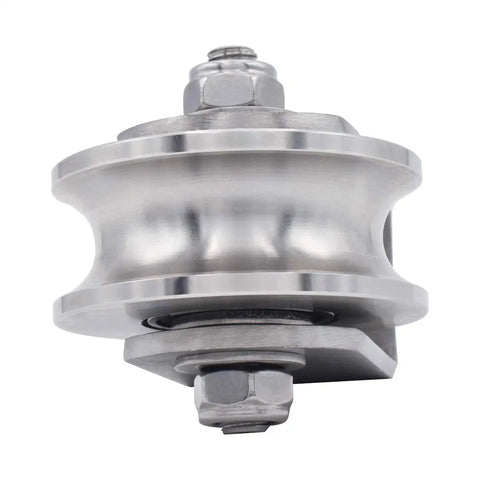 Heavy Duty Single Wheel Swivel Pulley Block Built Tough With 304 Stainless Steel 360 Degree Rotation And 800 Kg Load Capacity For Material Handling And Moving Lifting, 68 mm wheel