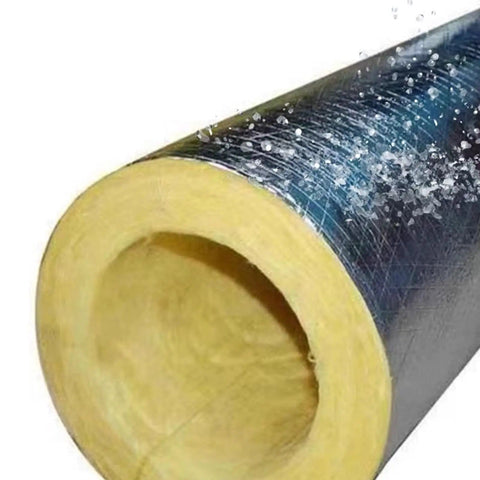 Heavy Duty Rock Wool Pipe Shell High Temperature Insulation For Steam Boiler Pipes With Aluminum Silicate Glass Wool Sleeve 1 Meter Length And 133mm Outer Diameter Oil Resistant Durable Thermal Shield.
