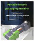 Fully Automatic Strapping Machine Tensioner Kit With One Key Binding That Seals Hot Steel Belts While Handheld Design Makes Portable Packing Super Easy on table