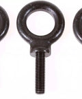 Three M10 forged shoulder eyebolts for KW Series loudspeakers, heavy-duty steel suspension hardware for safe fly and install.