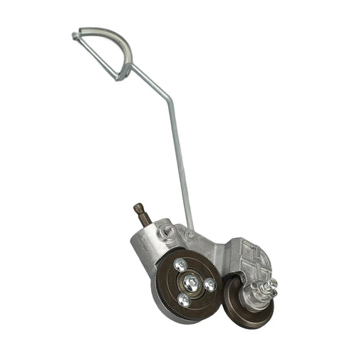 Heavy Duty Electric Drill Plate Cutter And Metal Shears Attachment For Steel Aluminum Copper Iron, close-up view of cutting mechanism.