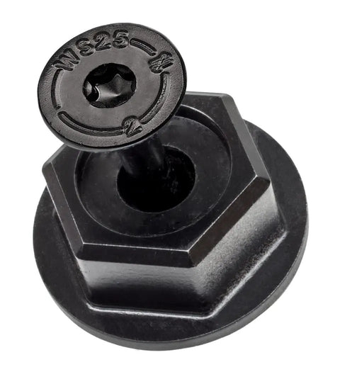 Outdoor Accents Black Hex Head Washer 24 Count for Exterior Use Quik Guard Coated 1.469 Inch Diameter Works With Decorative Hardware And Structural Wood Screws Structural Load Rated