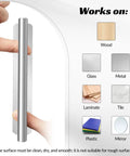 6 Inch Brushed Stainless Cabinet Pulls Self Adhesive No Drill Drawer Handles and compatible surface types