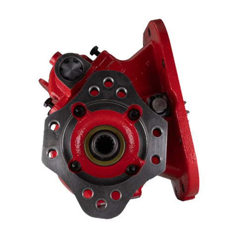 PTO Unit Replacement For 489 Series 489XLAHX-V5XK Heavy Duty Drive Component, red and steel, front view