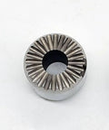 Pro Grade Wire EDM CNC Conductive Block For Power Feed Contact Tungsten Steel, OD 24.5mm x H 20mm x ID 10mm top view