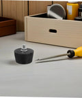 4 Pack Rubber Vibration Mounts With Threaded Design Floor Protectors For Furniture And Precision Instruments Heavy Duty Tough As Nails Shock Absorbers For Washing Machines And Mechanical Equipment Anti Slip Pads, black threaded mount on floor