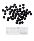 Ceramic bearing balls Si3N4 silicon nitride, 3/32 in diameter, black, 100 pcs