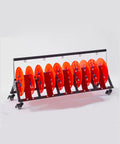 Heavy Duty Wire Spool Organizer With Wheels Foldable 5 Axis Reel Dispenser And Spool Rack for industrial storage