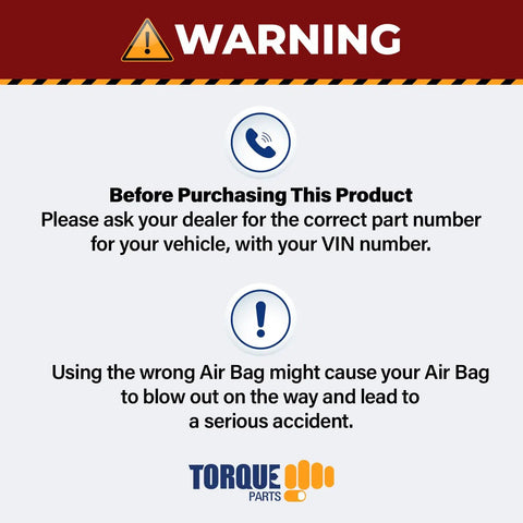 WARNING notice advising to verify VIN and part number before buying 2 Pack Cab Sleeper Air Spring Bags For Volvo Trucks Replacement 1S6-058 Goodyear 21165209 20462624 Truck Grade Lift Bags With Extended 10.8 Inch Height And 4.1 Inch Collapse Leak Tested For Smoother Ride.