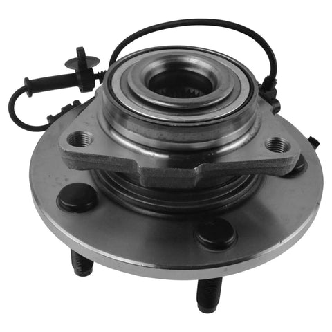 Close view of Front Left And Right Wheel Bearing And Hub Assembly Kit Two Piece Direct Fit Replacement For 06 08 Dodge Ram 1500