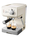One Touch Coffeehouse Espresso Maker And Cappuccino Machine With 15 Bar Pump 1050W Power Compact Lightweight Design