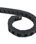 7x7mm Internal Size Black Plastic Drag Chain Cable Carrier 1M Length For CNC Machines, Rugged Nylon Build With R15 Bend Radius