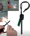 Magnesium Fire Starter Kit With Six Bags Of Pure Magnesium Shavings And Ferro Rod In A Waterproof Tin Box, 2000 Strikes Or More