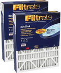 Two packs of Allergen Reduction Air Filter 20 By 25 By 4 Inch For Residential HVAC 3 Month Replacement Fits Housing Units
