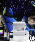 Upgraded Car And Home Fiber Optic Star Ceiling Kit With Lit Twinkle And Music Effects, RGBW Color Changing Lights in car