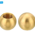 Brass Lamp Finial Cap Knob M12x1 Thread, 3 Pack No Tool Needed Screw Caps For Lighting And Furniture Decor, Ball Style