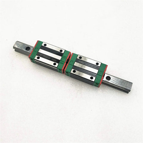 Two Pack Linear Guide Rail Kit With Four Carriage Sliders Bracket Length 1200 to 2500mm Pro Grade Stainless Steel Rail System For CNC Machines 3D Printers And Robotic Motion Projects Ultra Smooth High Precision, two carriages on rail