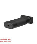 Accu-Grip Handheld Tripod System for Cameras, Spotting Scopes, Binoculars; ergonomic grip shown on side angle.