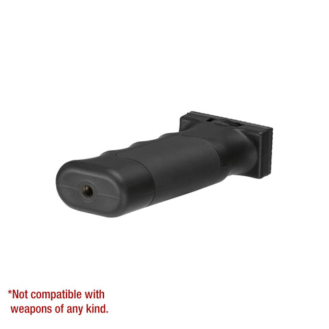 Accu-Grip Handheld Tripod System for Cameras, Spotting Scopes, Binoculars; ergonomic grip shown on side angle.