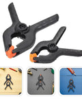 Cool 20 Piece Plastic Spring Clamp Kit For Woodworking And DIY Projects, Lightweight Durable Clips Perfect For Balloon Arches Backdrop Fastening And Crafts, black plastic clamps