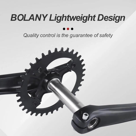 Hollow Integrated MTB Crankset 104 BCD 170mm Round Cranks 32 34 36T For Mountain Bikes Uncoated Aluminum Arms For Durability