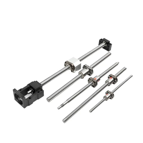 High Performance Ballscrew Set For CNC Builds Featuring Sfu1204 Sfu1605 Sfu1610 Options With 1200mm 1500mm And 1600mm Lengths Plus 16mm Diameter Design.