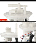 Heavy Duty Electric Fuel Pump Assembly For Chrysler Sebring Dodge Stratus 2003 2006 2.4L 2.7L Motor showing detailed top view with connections.