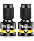 Two Piece Quick Release Three Eighths Inch To One Quarter Inch Hex Socket Adapter For Impact Wrench And Ratchet CRMO Steel