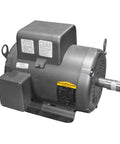7.5 HP Electric Motor For Compressors, 1725 RPM, 208-230V, NEMA 215T frame, rigid base, side view