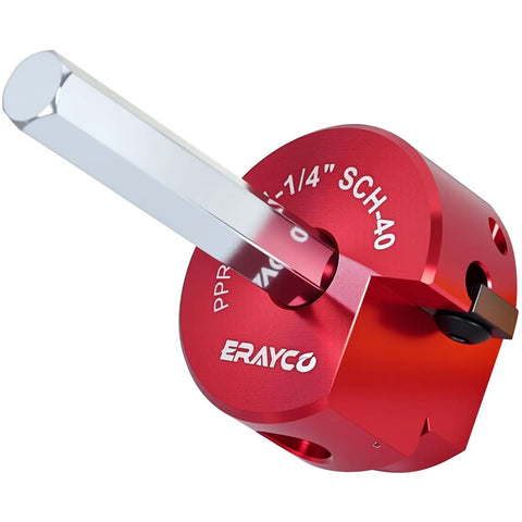 One And One Quarter Inch PVC Pipe Reamer Tool For Cleaning Fittings And Removing Cement in red aluminum for SCH40 PVC CPVC ABS