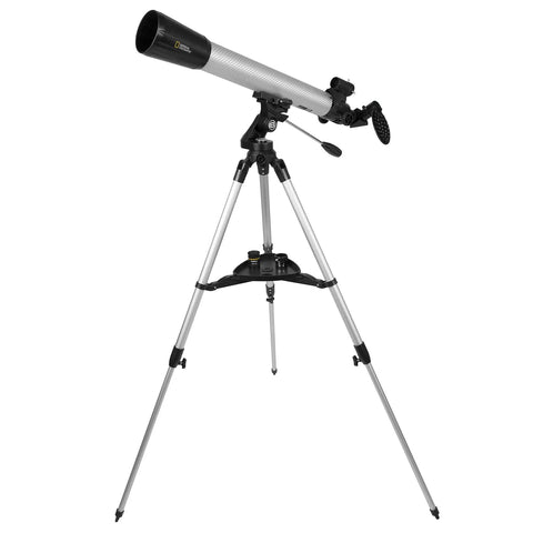 70mm Telescope With Phone Adapter Carbon Fiber Body Silver Finish For Epic Moon And Planet Views Includes Two Plossl Eyepieces And 2x Barlow Lens