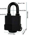 Heavy Duty Weather Resistant Padlock With Chain For Fences Gates And Outdoor Gear Anti Theft Hardened Security Chain Lock 6mm Thick Built Tough For Motorcycles Bicycles Outdoor Furniture And More