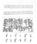 130 Piece Grease Nipple Assortment Kit With Galvanized Metal Hydraulic Fittings In Metric And Imperial Sizes M6 M8 M10 in case