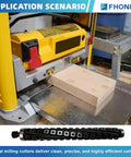 12.5 Inch Helical Cutterhead For DW733 DW734 Thickness Planer Upgrade with wood block in planer