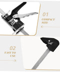 Heavy Duty 2 Piece Furniture Lifter Jack Tools Clear Adjustment Markings for hassle free door cabinet and sofa moving, compact design.