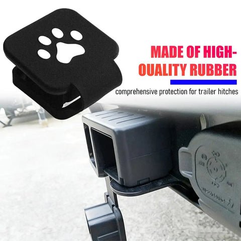 2 Inch Trailer Hitch Cover With Silicone Dog Paw Design For Universal 2 Inch Receivers, Tough And Durable Hitch Cap Tube Plug For Trucks Sedans And ATVs